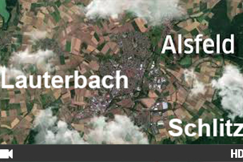 Luftbild Gewerbegebiete Alsfeld, Lauterbach und Schlitz